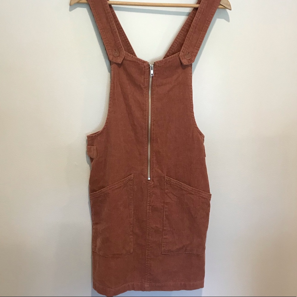 corduroy overall dress mini